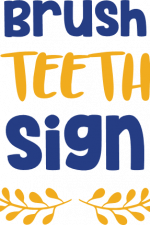 brush teeth sign, funny bathroom free svg file
