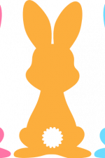 bunnies from the back, easter - free svg file for members