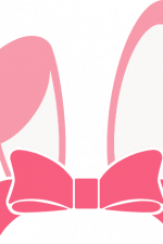 bunny ears with bow, easter free svg file