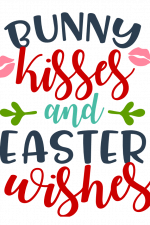Bunny Kisses and Easter Wishes, Farm, Spring Free Svg File