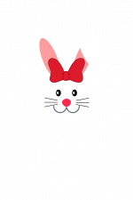 Bunny Monogram Text Frame, Easter Free Svg File