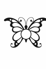 Butterfly Monogram, Decoration Free Svg File