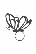 Butterfly Monogram, Decoration Free Svg File
