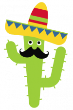 Cactus with Moustache, Mustache, Cinco De Mayo Free Svg File
