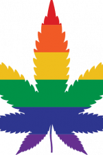 canabis leaf, horizontal stripes, lgbt pride - free svg file for members