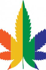 canabis leaf, vertical stripes, lgbt pride free svg file