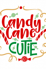 Candy Cane Cutie, Christmas Free Svg File
