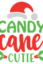 Candy Cane Cutie, Christmas Free Svg File