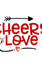 Cheers To Love, Valentine's Day Free Svg File