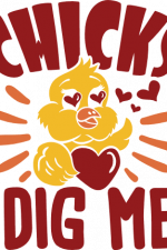 chicks dig me, easter free svg file