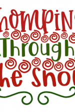 Chomping Through The Snow, Christmas Free Svg File