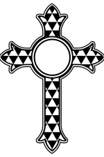 Christian Cross Monogram, Religious Free Svg File