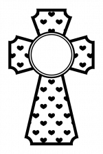 Christian Cross Monogram, Religious Free Svg File