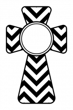 Christian Cross Monogram, Religious Free Svg File