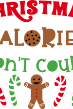 christmas calories don't count, funny holiday free svg file