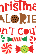 christmas calories don't count, funny holiday free svg file