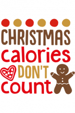 christmas calories don't count, holiday free svg file