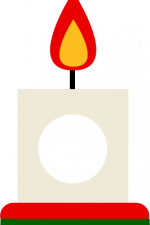 christmas candle, monogram frame, decoration free svg file