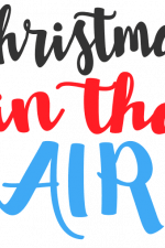 christmas in the air, holiday free svg file