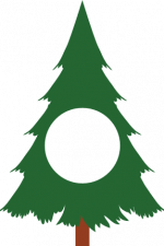 christmas tree monogram, decoration free svg file
