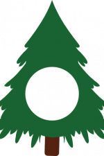 christmas tree monogram, decoration free svg file