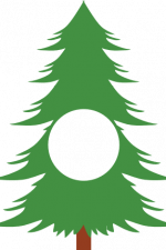 christmas tree monogram, decoration free svg file