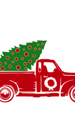 Christmas Tree Truck, Holiday Free Svg File