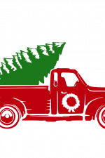 Christmas Tree Truck, Holiday Free Svg File