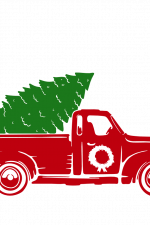 Christmas Tree Truck, Holiday Free Svg File