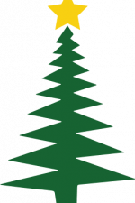 christmas tree with star, decoration free svg file