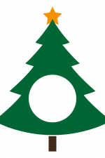 Christmas Tree With Star, Monogram, Decoration Free Svg File