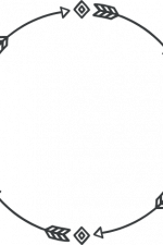circle arrows monogram frame, decorative free svg file