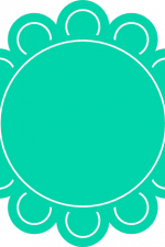 circle frame, flower, decorative svg file