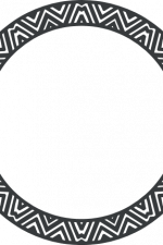 circle monogram frame free svg file