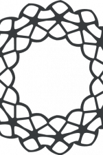 circle monogram frame free svg file