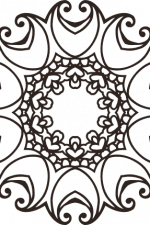 circle monogram frame free svg file