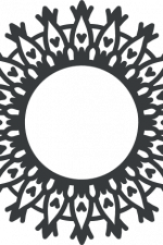 circle monogram frame free svg file