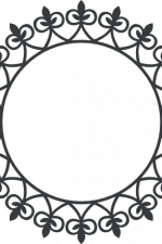 circle monogram frame free svg file