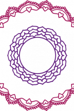 circle monogram frame princess crown free svg file