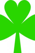 clover leaf silhouette, shamrock, st patrick's day free svg file