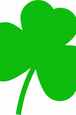 clover leaf silhouette, shamrock, st patrick's day free svg file