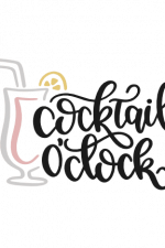 Cocktail O'clock, Summer Time Free Svg File