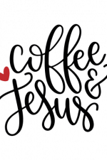 Coffee And Jesus, Religious, Heart Free Svg File