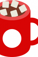 coffee cup with marshmallows monogram free svg file