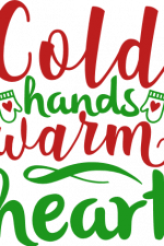 cold hands warm heart, gloves, christmas free svg file