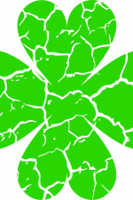 cracked shamrock, st patrick's day free svg file
