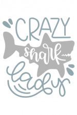 Crazy Shark Lady, Funny Shark Week Free Svg File