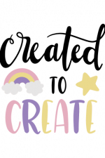 Created To Create, Rainbow, Star Free Svg File
