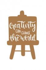 Creativity Can Change The World, Drawing Board, Motivational Free Svg File