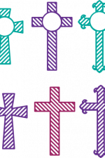 cross monogram frames bundle, religious free svg file